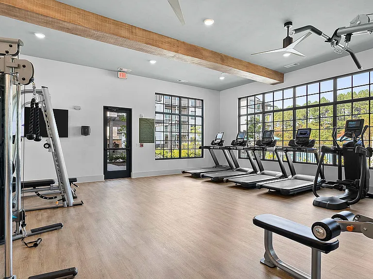 Experience a state-of-the-art workout in our spacious fitness center, designed for your wellness.