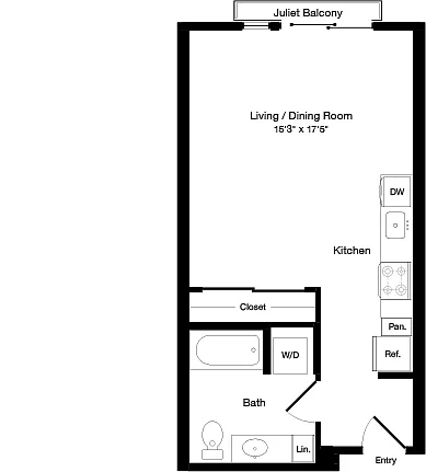 Floor plan S2 West- Floors 5-6