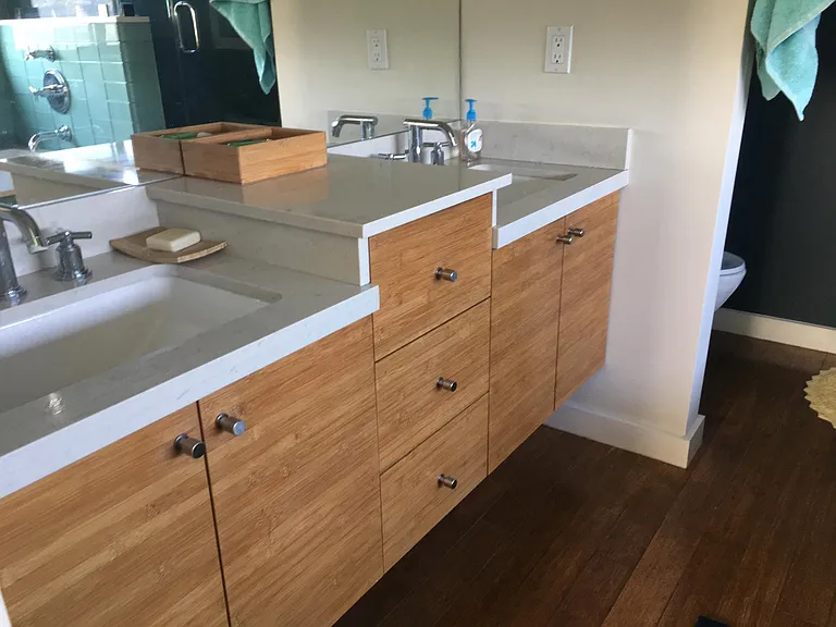 Master bath sink area