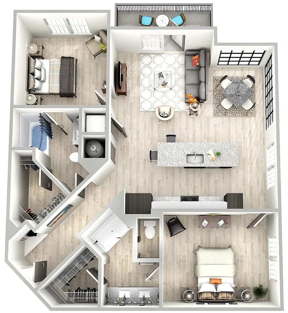 Floor plan B3b