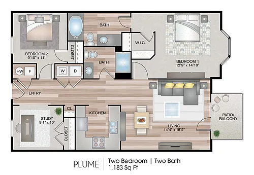 Floor plan Plume