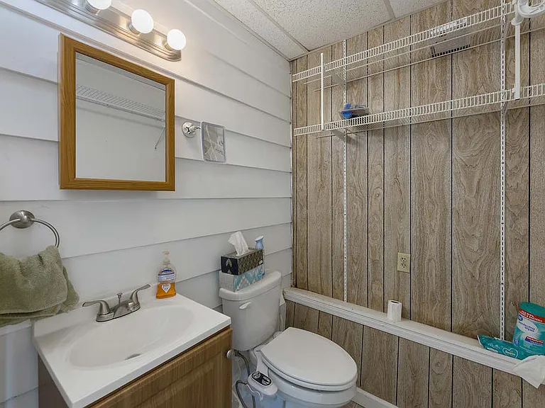 Half bath with office