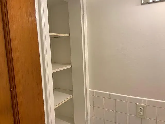 Vanity / Towel Closet in bathroom