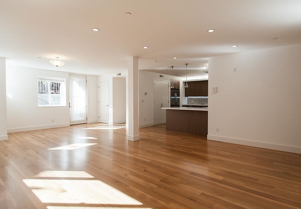 Looking west towards front door