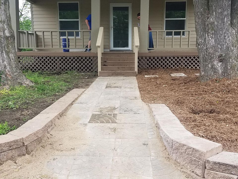 Reno pic from last year. Walkway to front door.