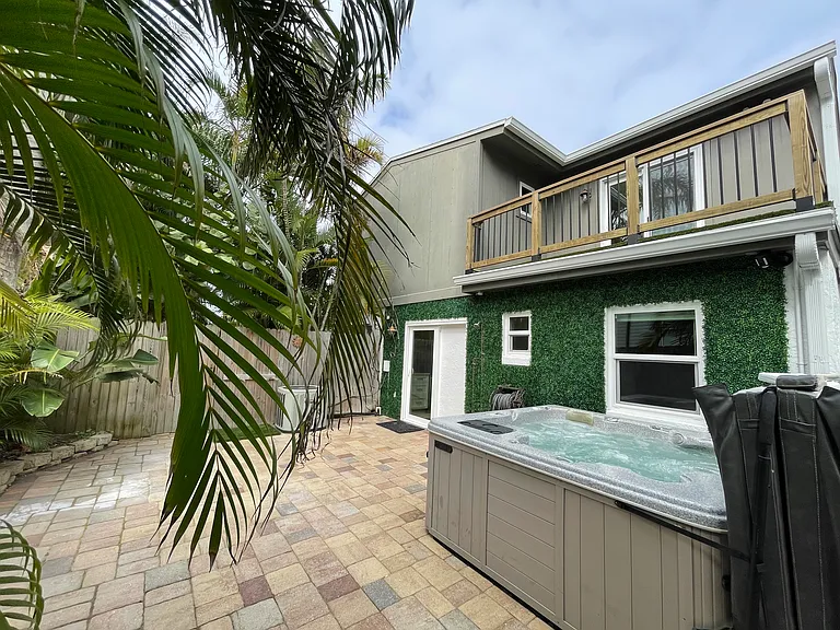 View of backyard