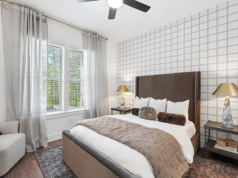 Bedroom with Window and Walk-in Closet