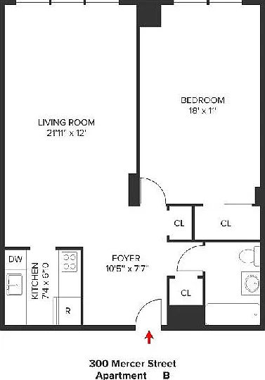 300 Mercer St #10B — Photo 2
