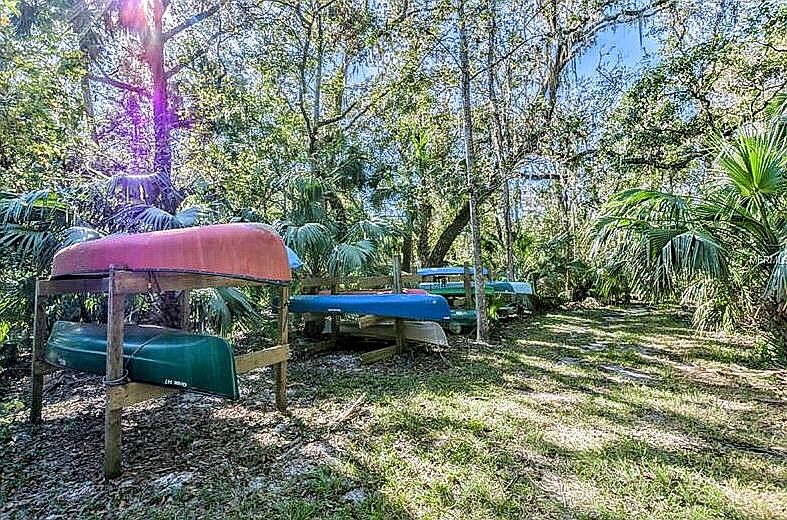 Storage for canoe or kayak