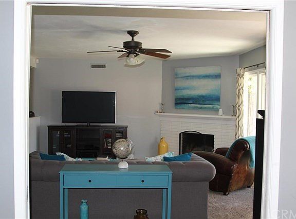 Family room view from dining room