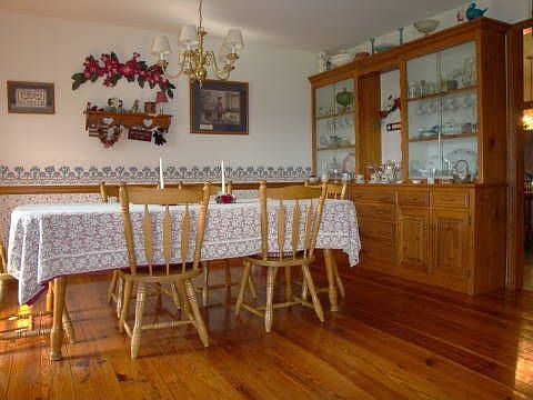dining room with built in