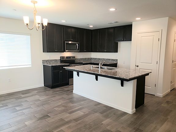 Open concept kitchen.