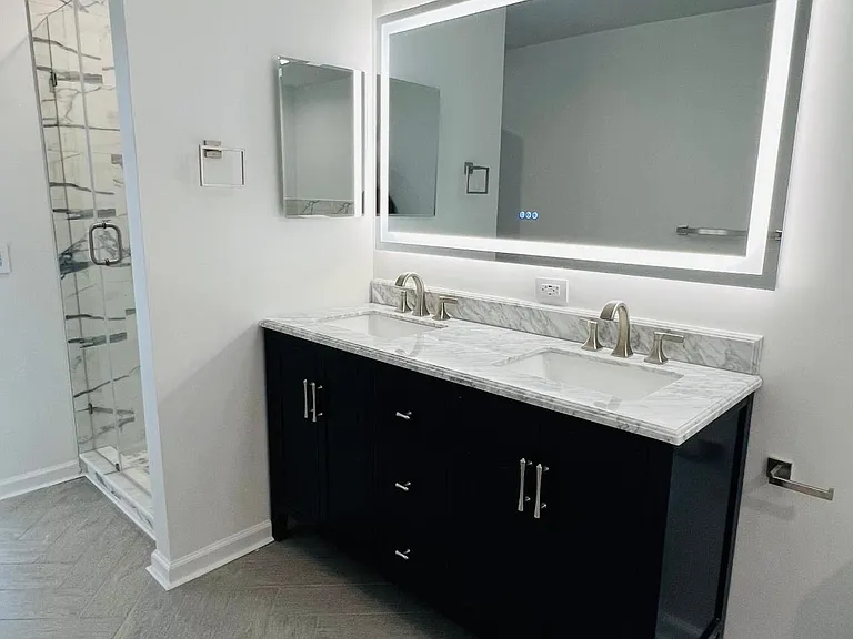 Master Bedroom - New Full Bathroom with Standing Shower and Soaking Tub