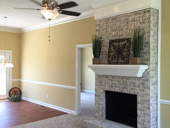Beautiful faux painted fireplace