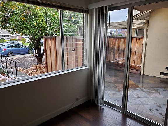Patio and street view from living room