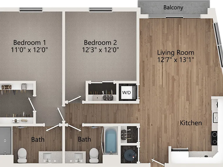 B3 floor plan Centro at Pine Nash