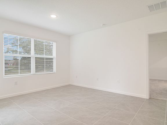 Open living and dining area