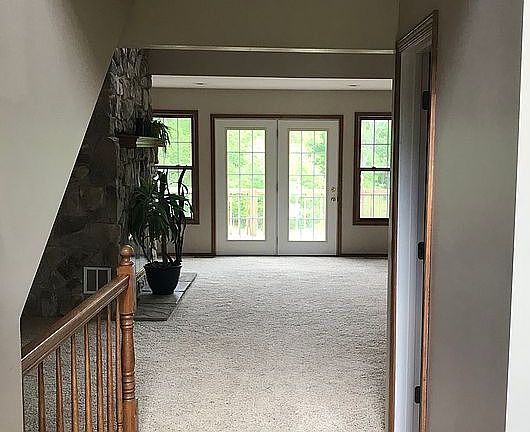 Looking through living room 