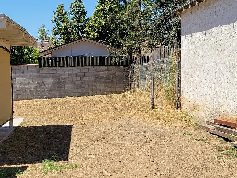 back yard side