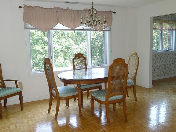 Dining room with picture window