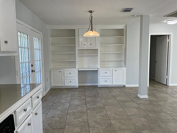 Built-In Shelves with Storage & a Computer Desk