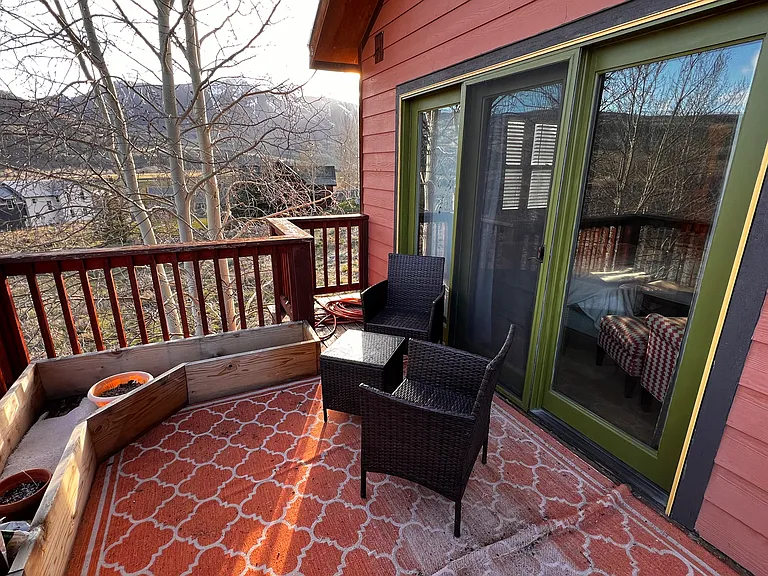 Deck, outside master bedroom