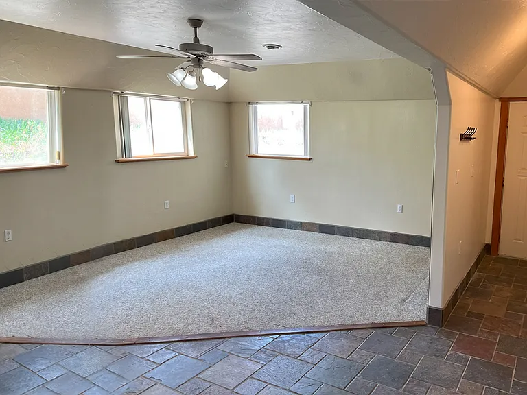 Living room and front entry