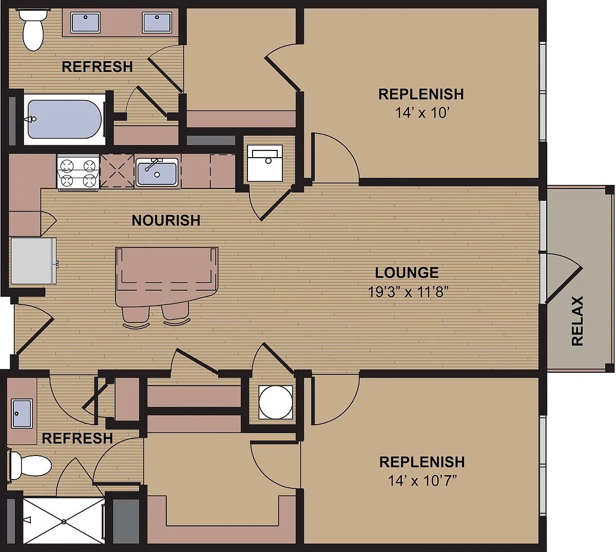 Floor plan B2A