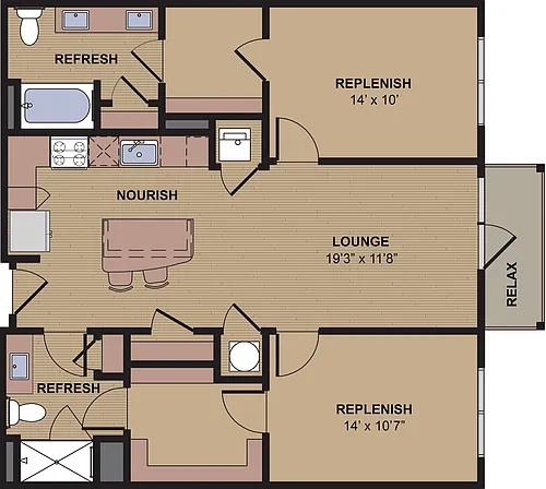 Floor plan B2A