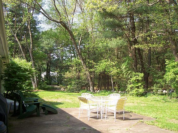 Backyard of home with patio