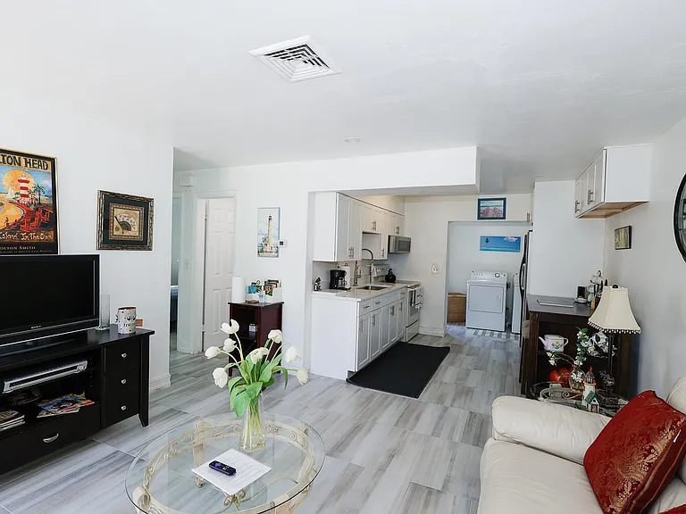 Living Room and kitchen area