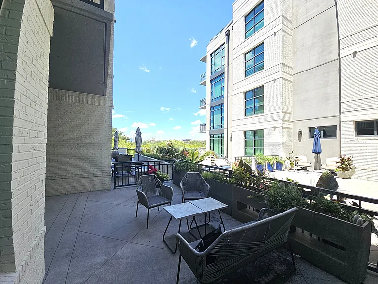 Private Patio with view of Ravenel Bridge