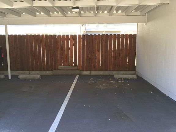 Covered car port for 2 vehicles.