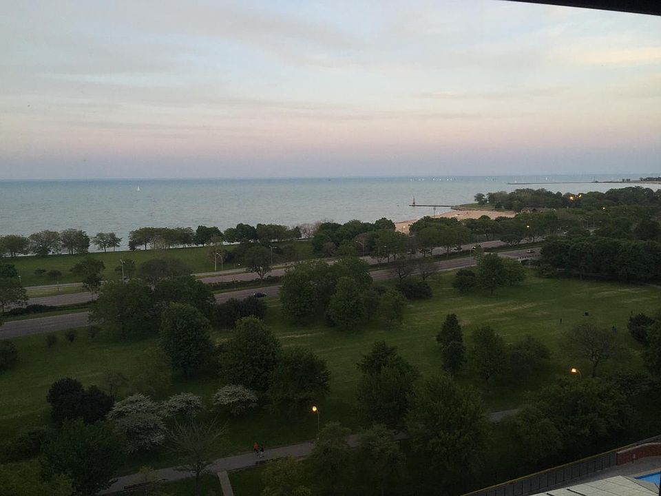 view of Lake and park from Bedroom