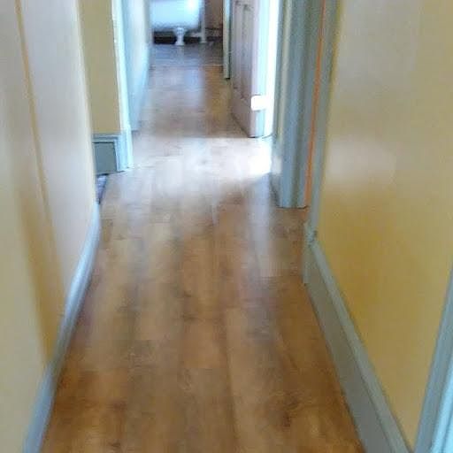 Brand new hallway floor