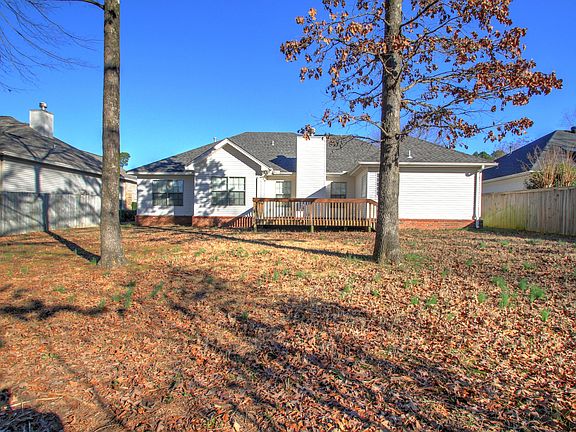 level yard, partially fenced