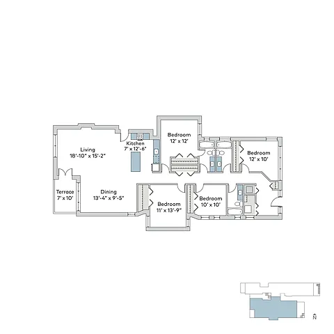Floor plan 5507-4bA