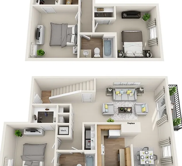 3T - 1,335 SQ.FT 3T - 1,335 SQ.FT