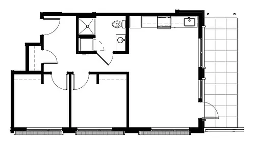 Floor plan The Grand with Patio