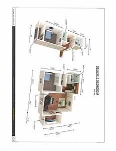 Floor plan 2 bedroom / 2 bath Deluxe