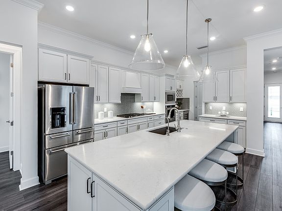 Large kitchen island perfect for entertaining
