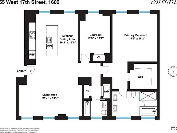 2nd image of 55 W 17th St APT 1602
