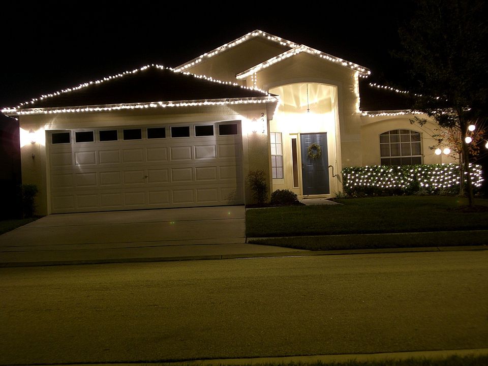 Lit up for the holidays.