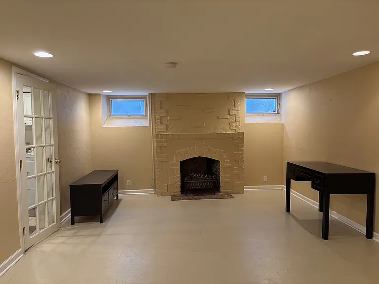 Garden-level Family Room unfurnished
