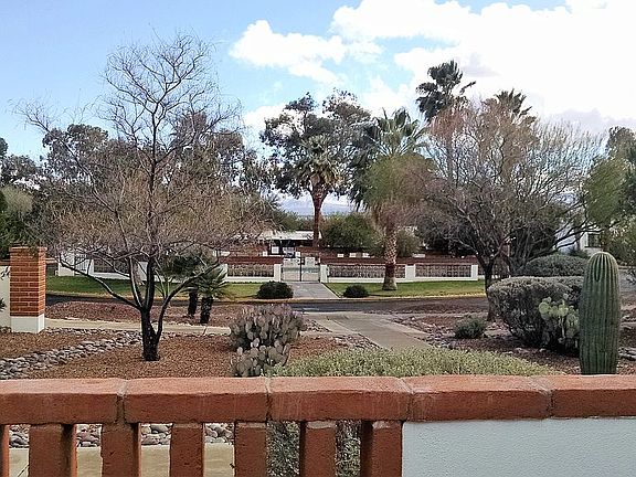 East-facing patio view.