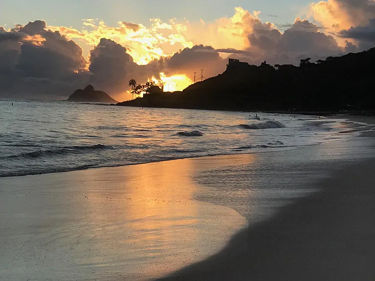 Sunrise walks on the beach