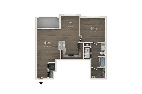 Floor plan A2E
