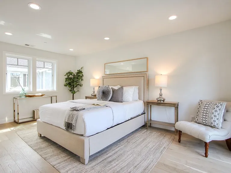 Spacious master suite with lots of natural lighting