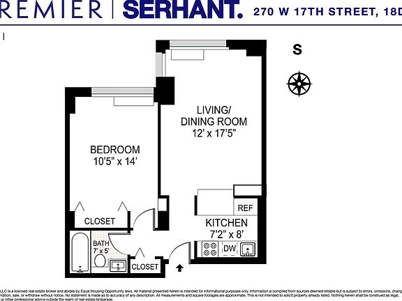 2nd image of 270 W 17th St APT 18D