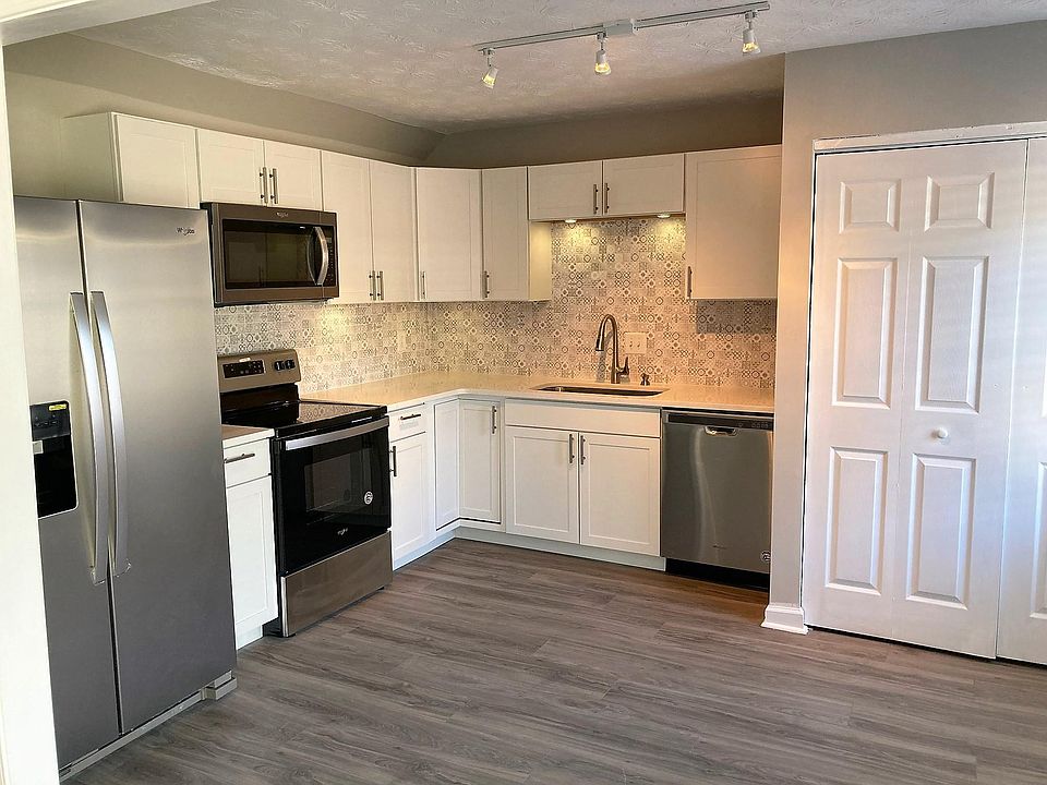 Renovated kitchen with stainless steel appliances